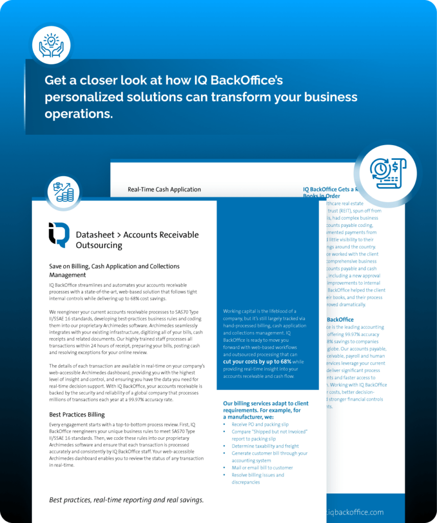 Service area datasheets